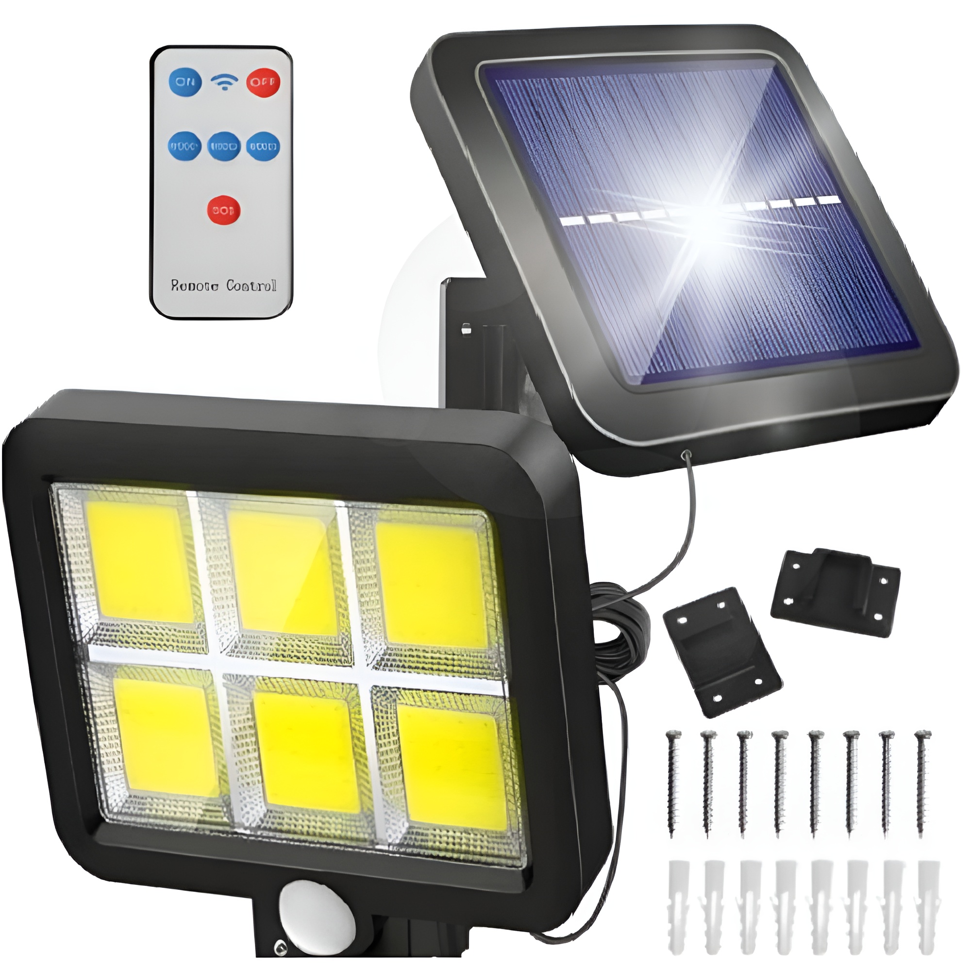 FORTRADE pouličné svietidlo 300 W 10000 lm solárne napájanie